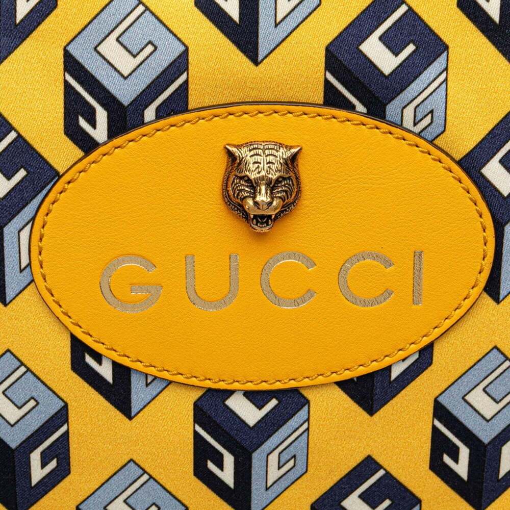 GUCCI Authentic Blue Leather Backpack - Picture 4 of 10
